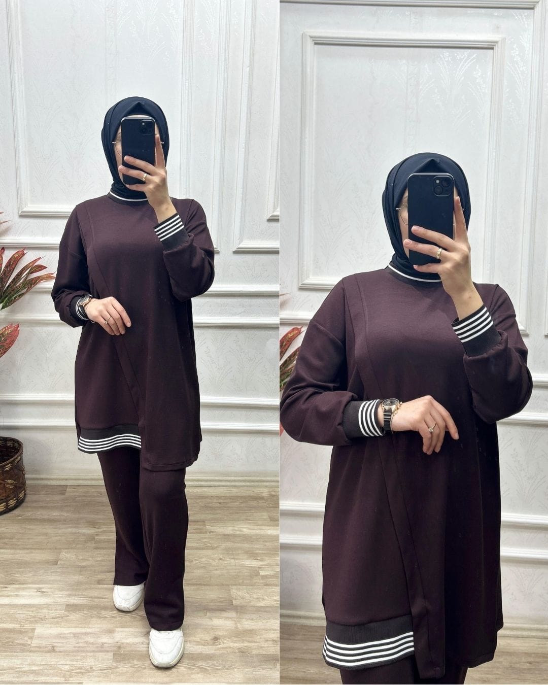 Manşetli Takım (acı kahve)