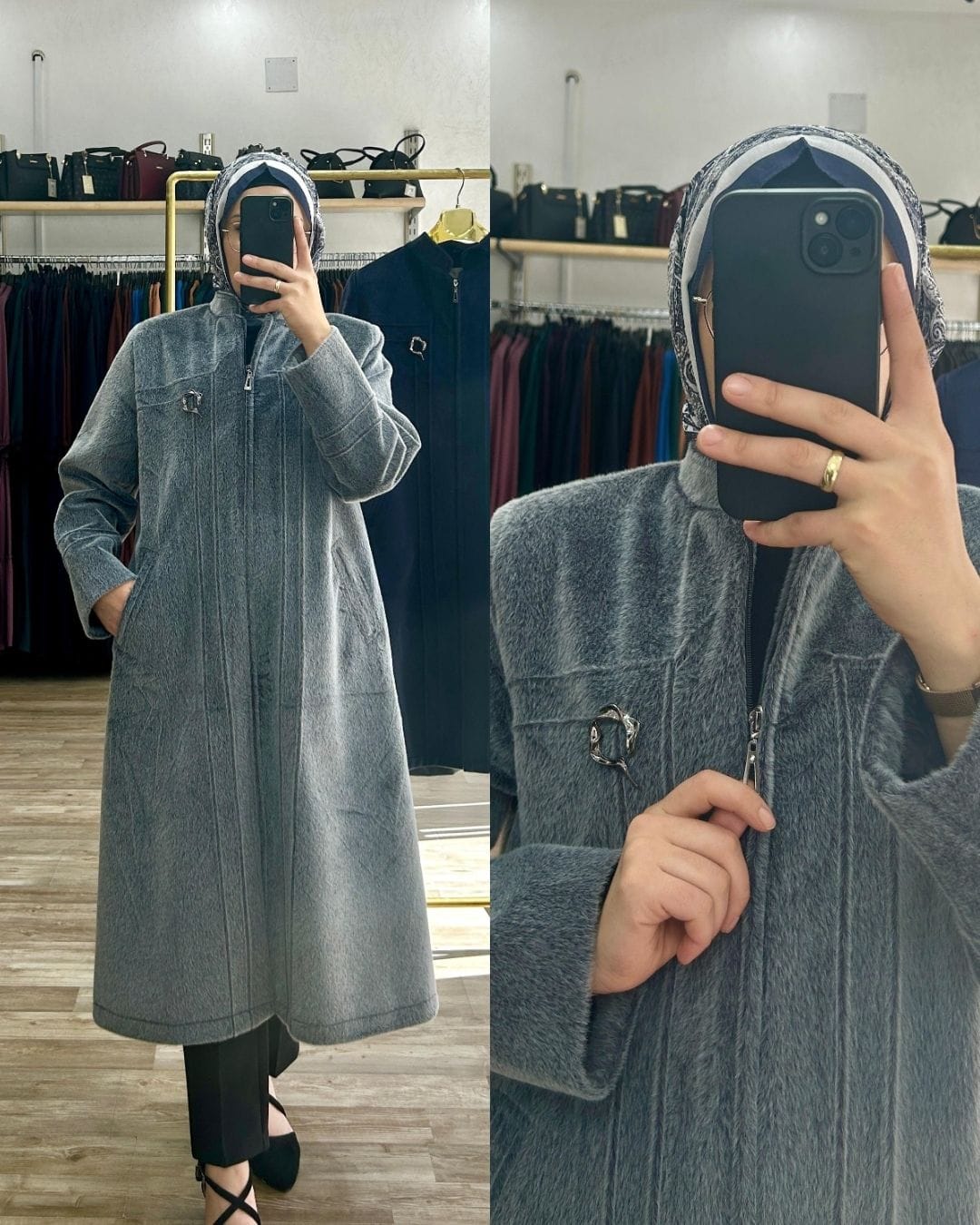 Deve tüyü Kaban (gri)