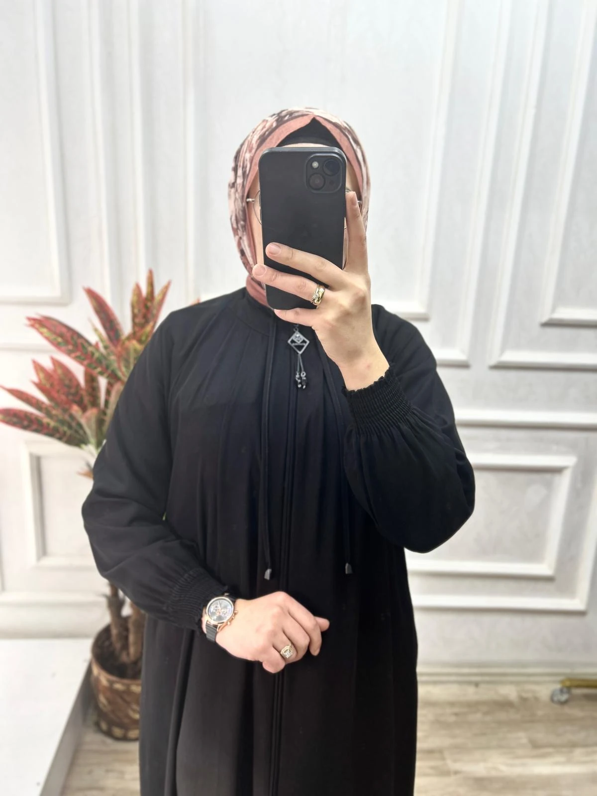 Mevlana ferace (siyah)