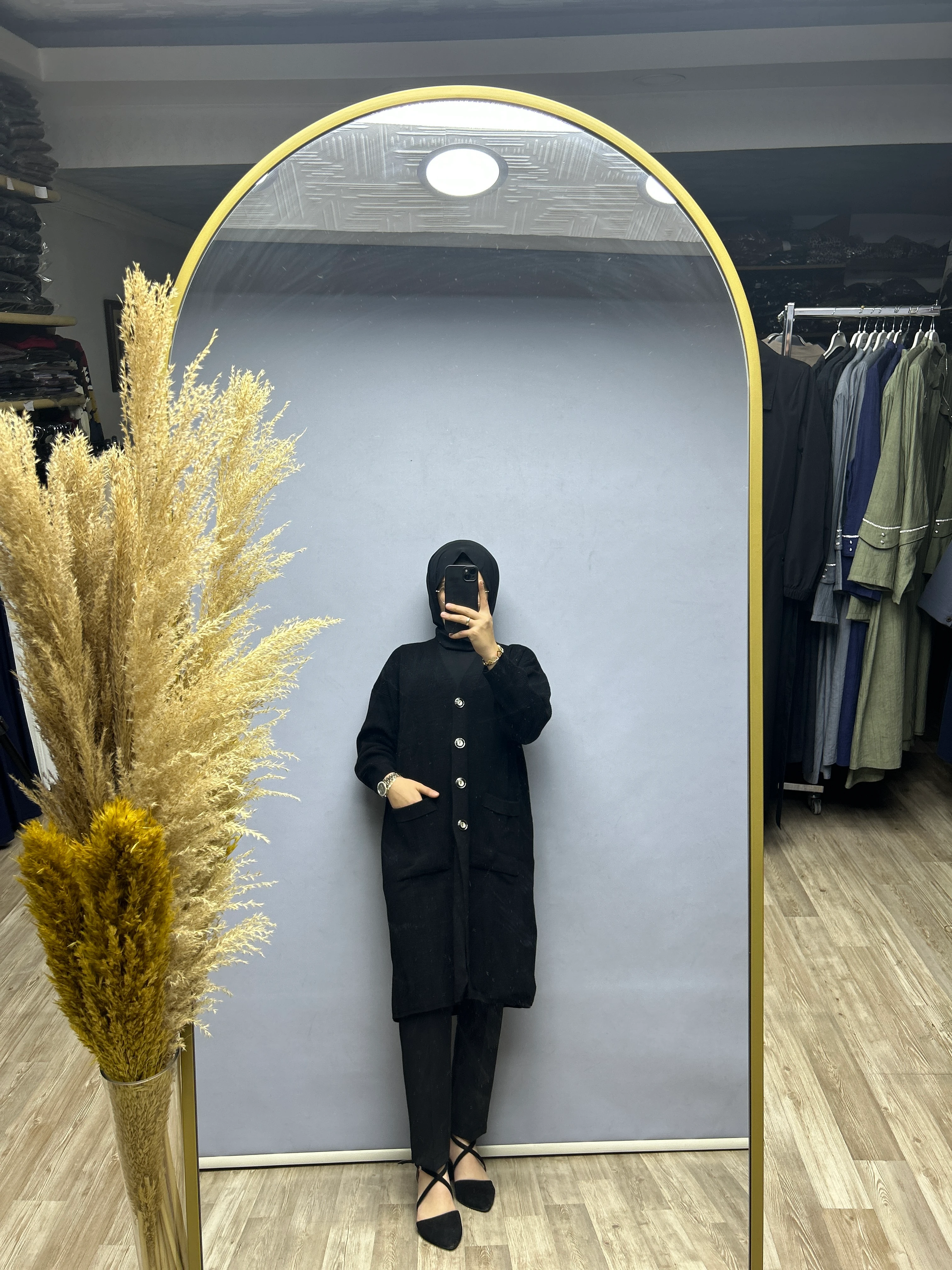 Triko hırka (siyah)