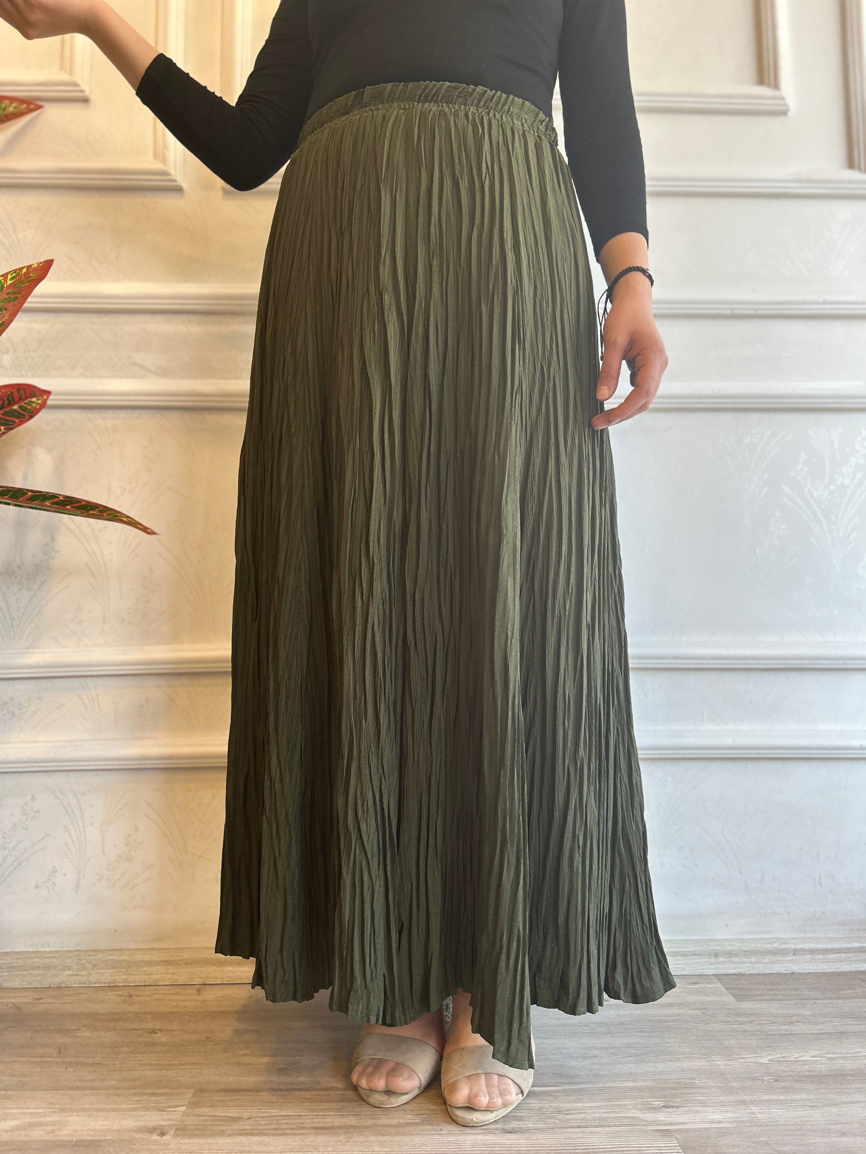 Kırış Etek (Haki Yeşili)