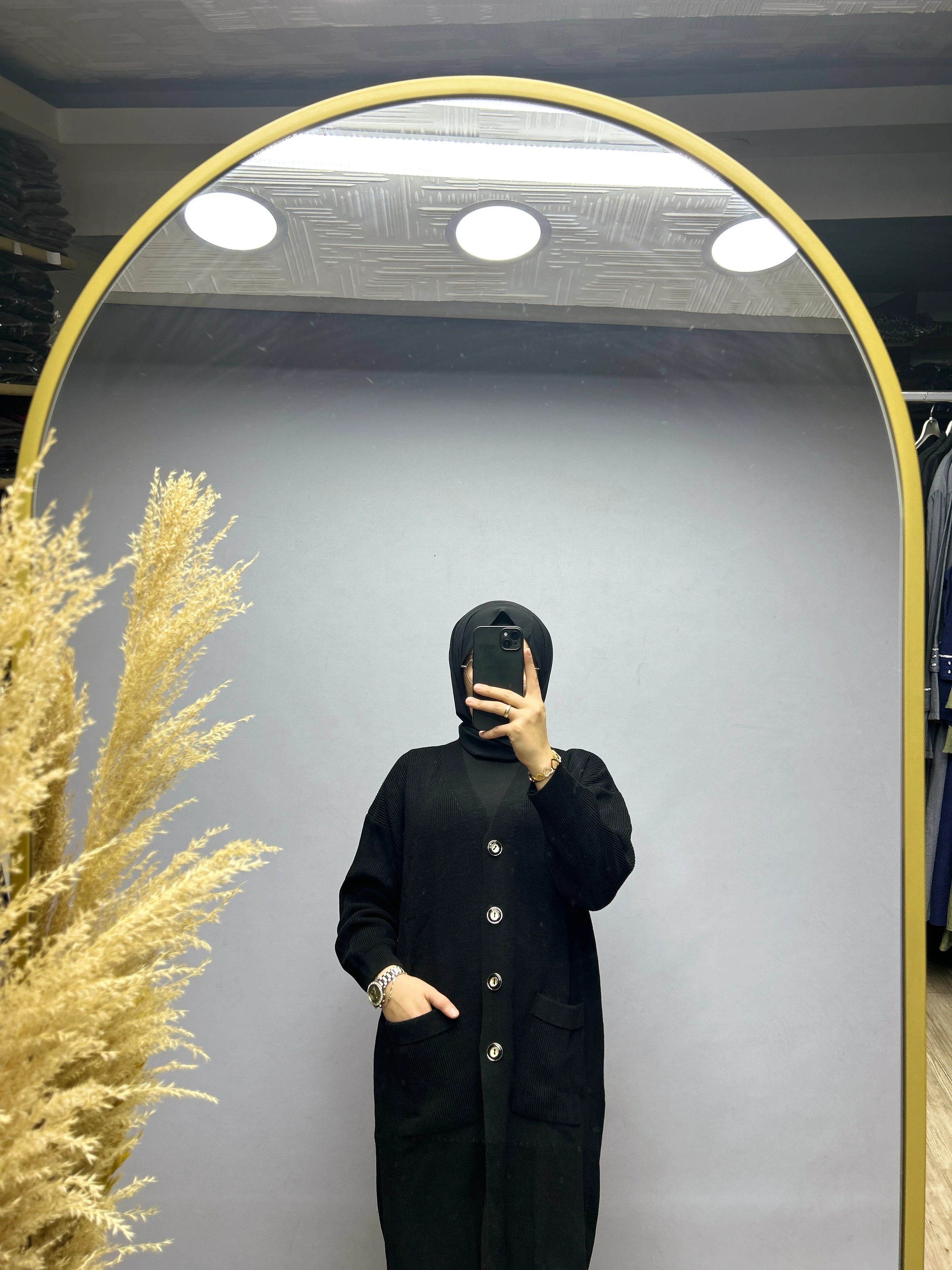 Triko hırka (siyah)