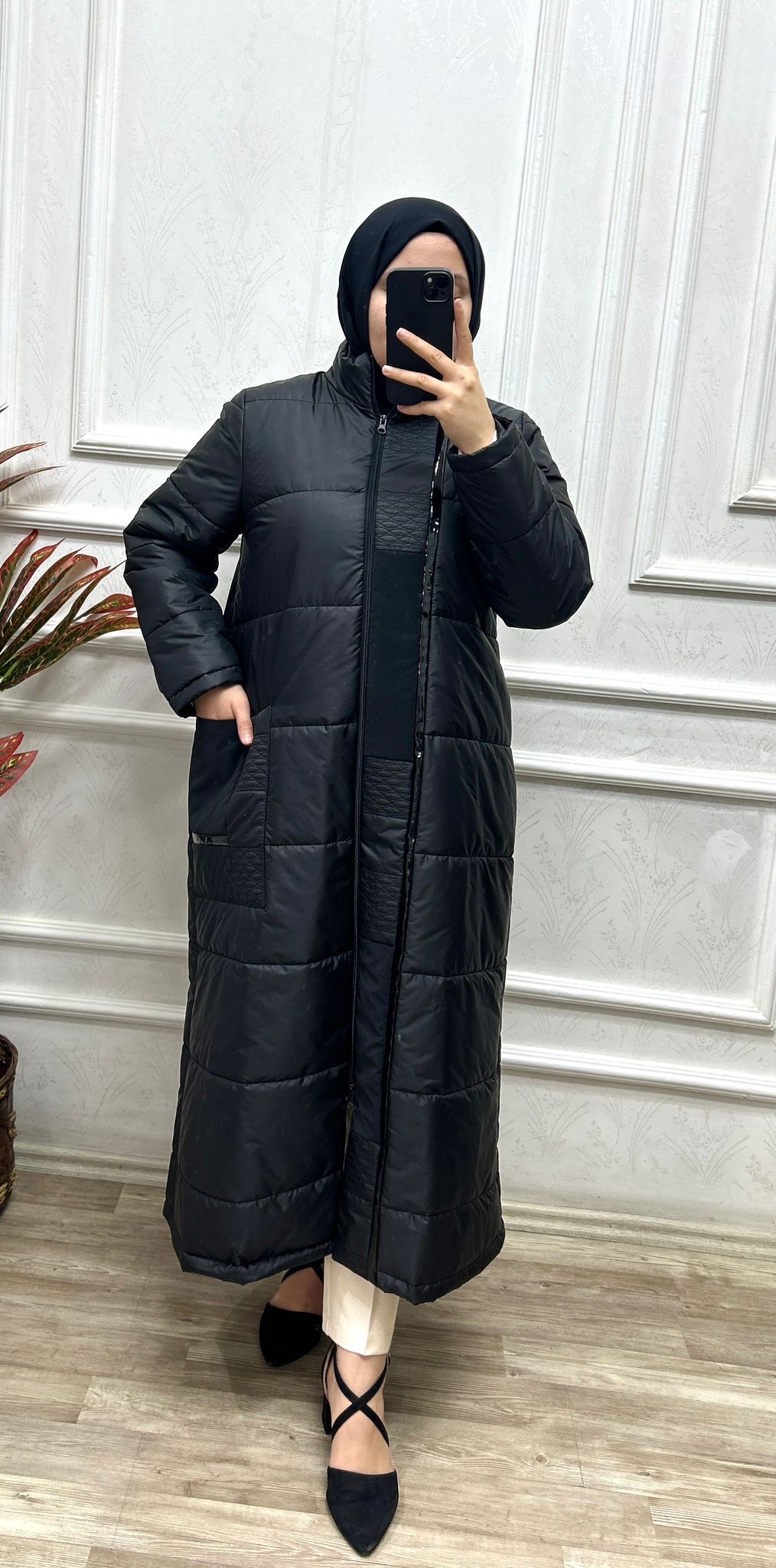 Şişme Mont (siyah)