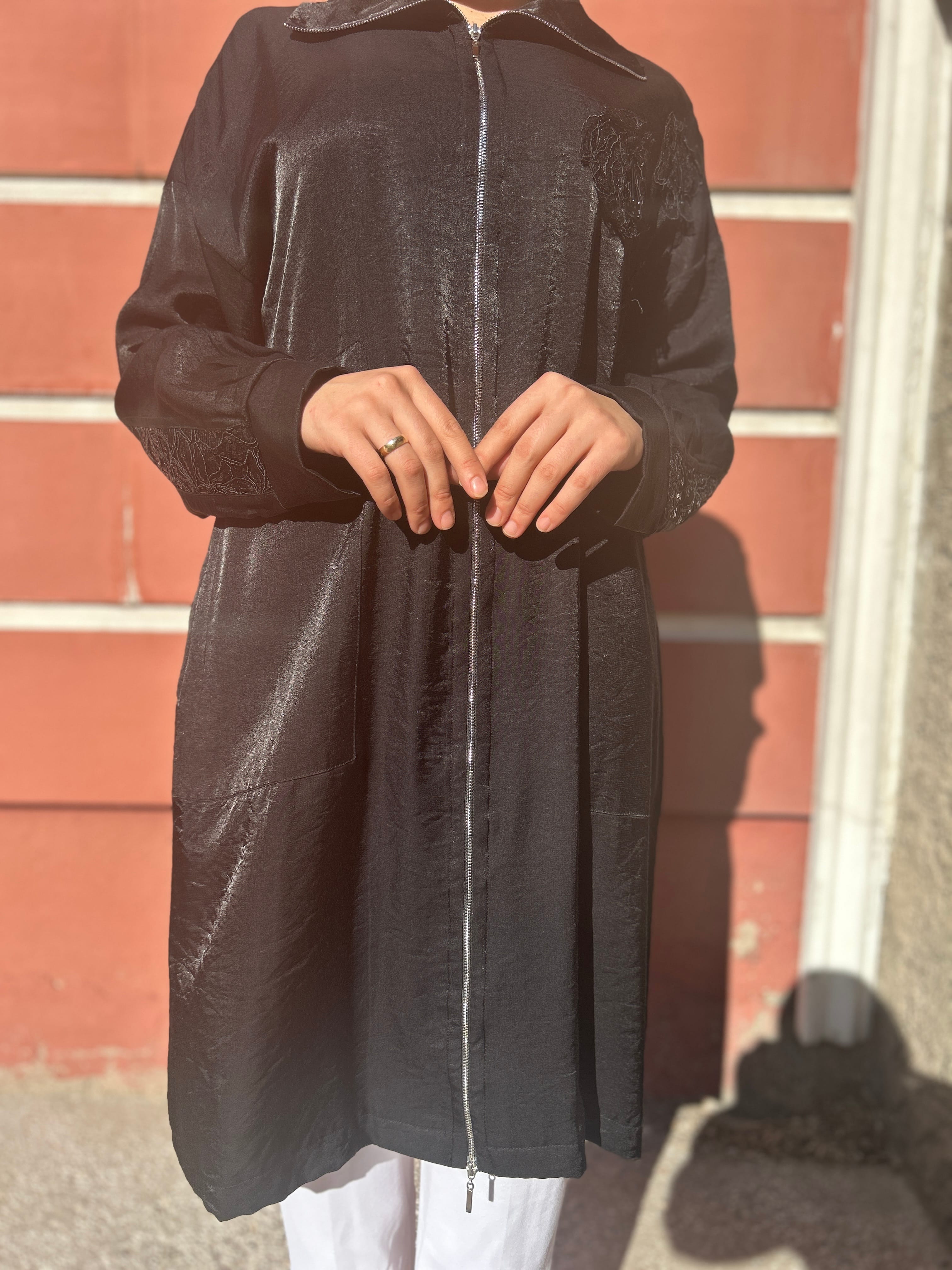 Tığ Triko Kap (Siyah)