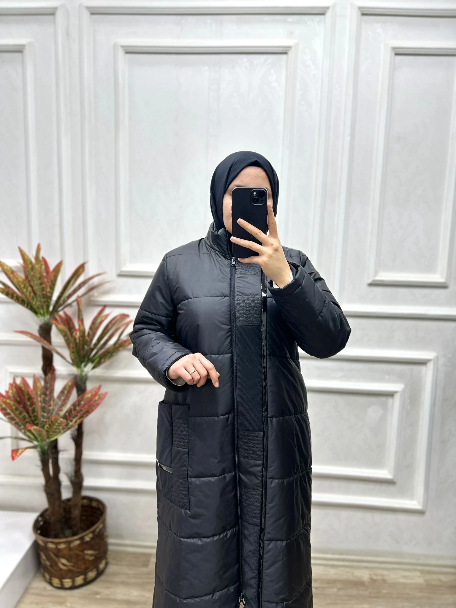 Şişme Mont (siyah)