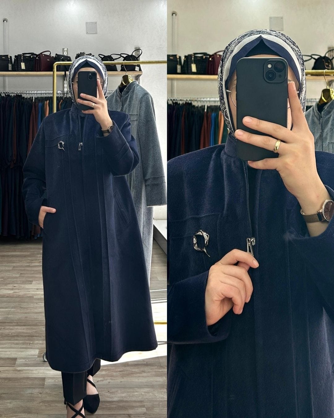 Deve tüyü kaban (lacivert)