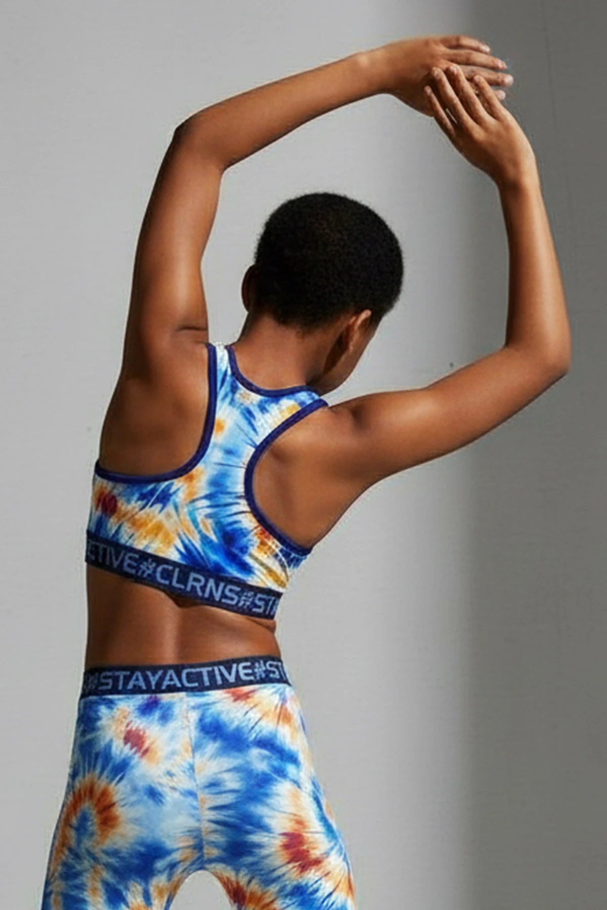 Artletics Kız Çocuk Desenli Spor Crop Atlet - SAX MAVI