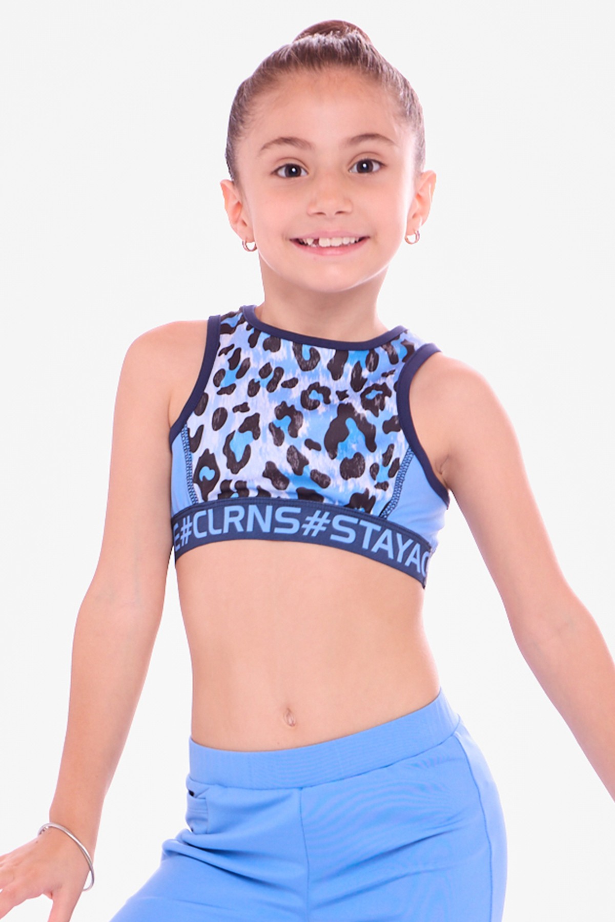 Gym Mood Crop Atlet - Mavi