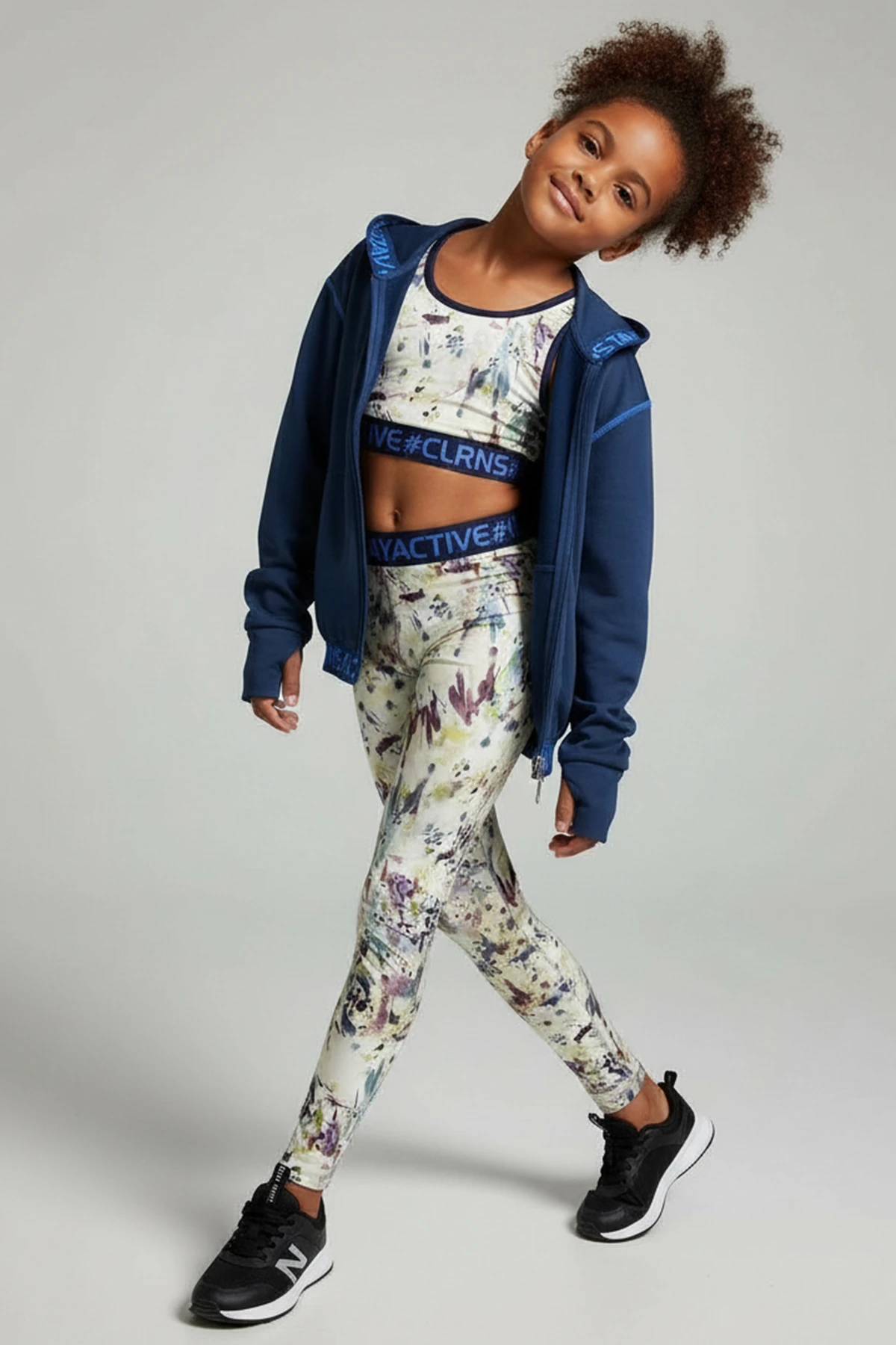 Artletics Kız Çocuk Desenli Spor Tayt
