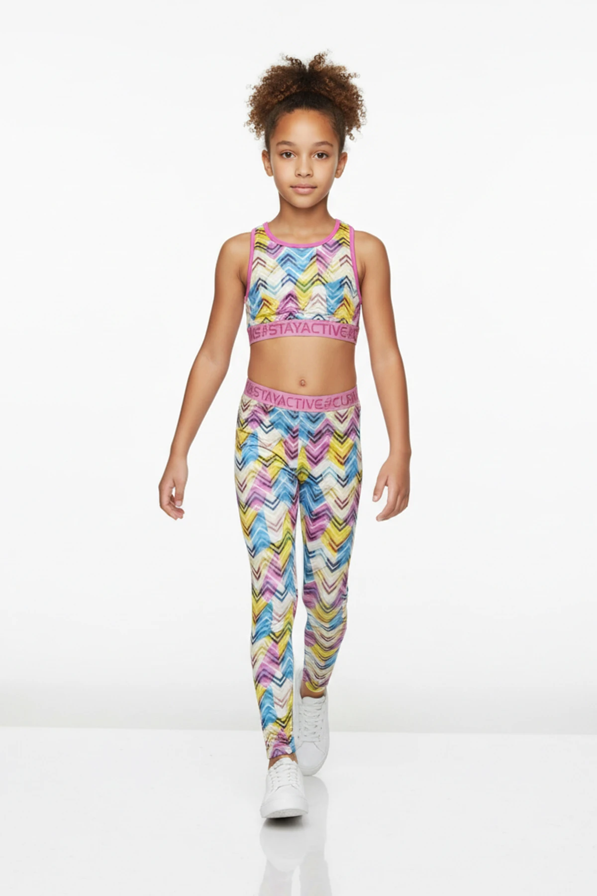 Dashly Baskılı Tayt - PEMBE