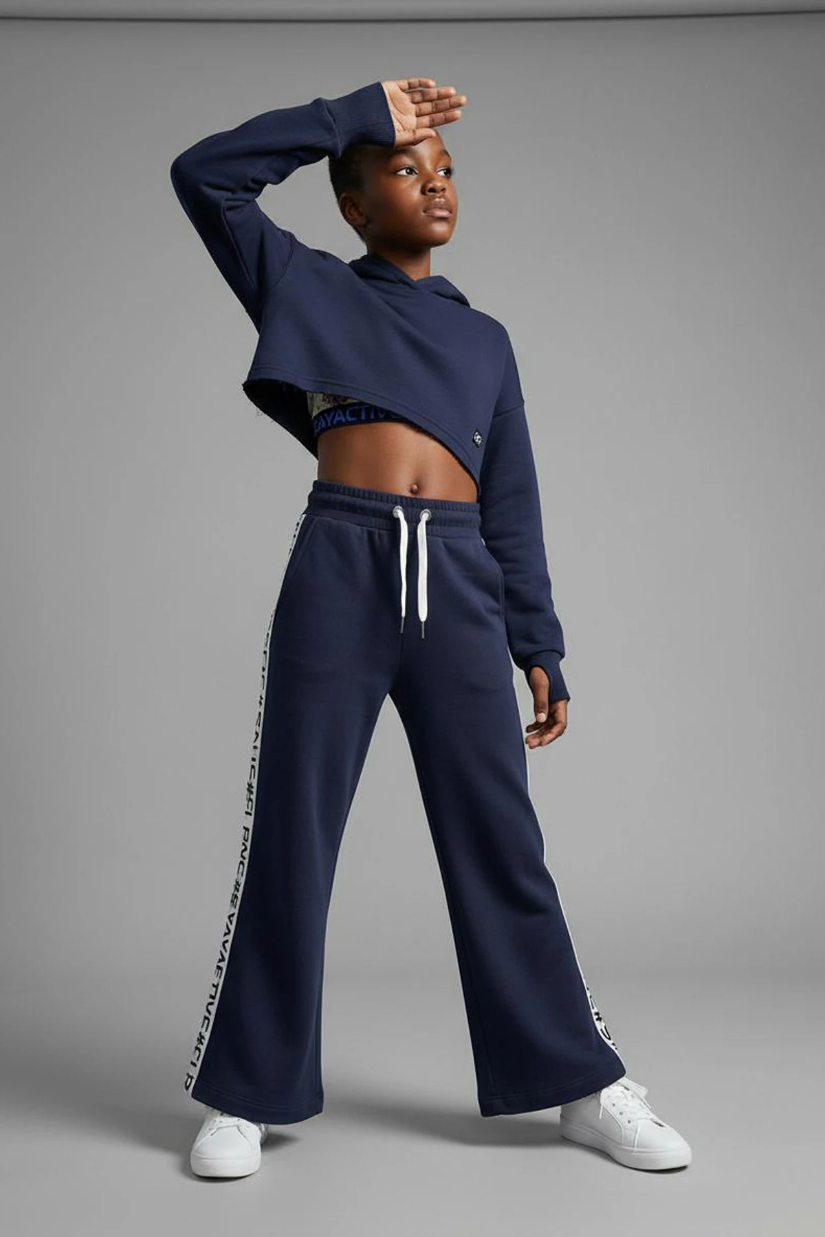 Movelet Geniş Paça Kız Çocuk Eşofman Altı