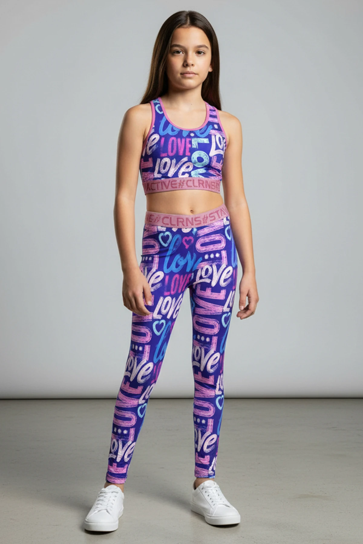 Powerflow Kız Çocuk Spor Tayt - MOR