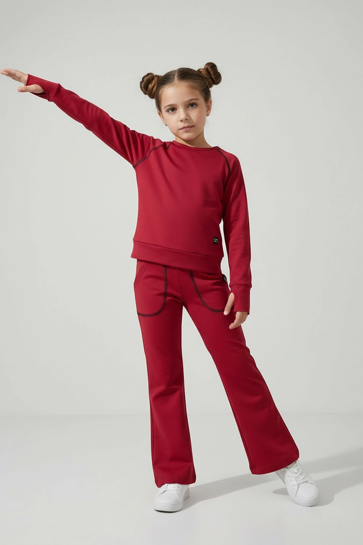 Flexy İçi Tüylü Kız Çocuk Kışlık Sweatshirt