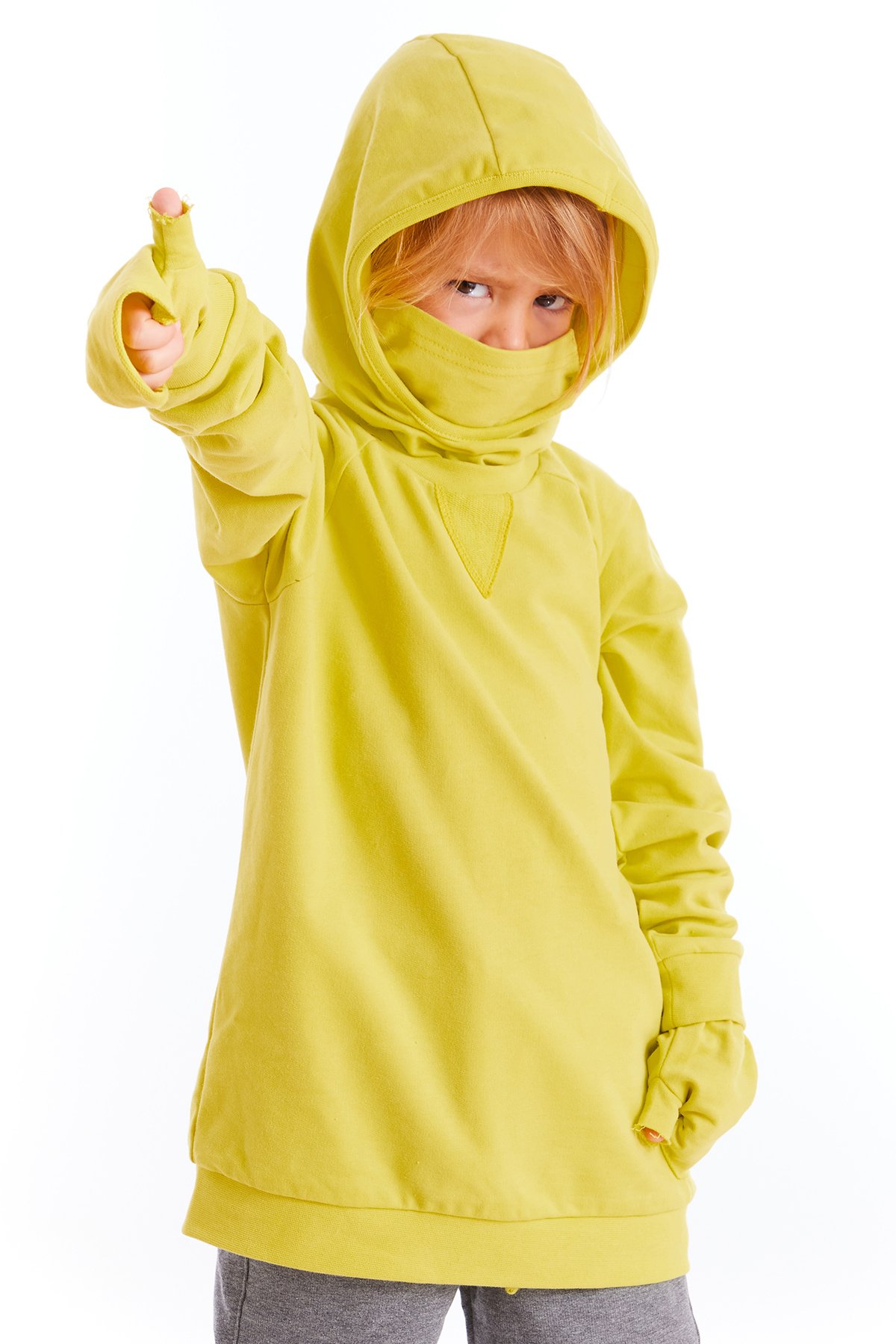 Mask Unisex Maskeli Kapişonlu Erkek Çocuk Penye Sweatshirt