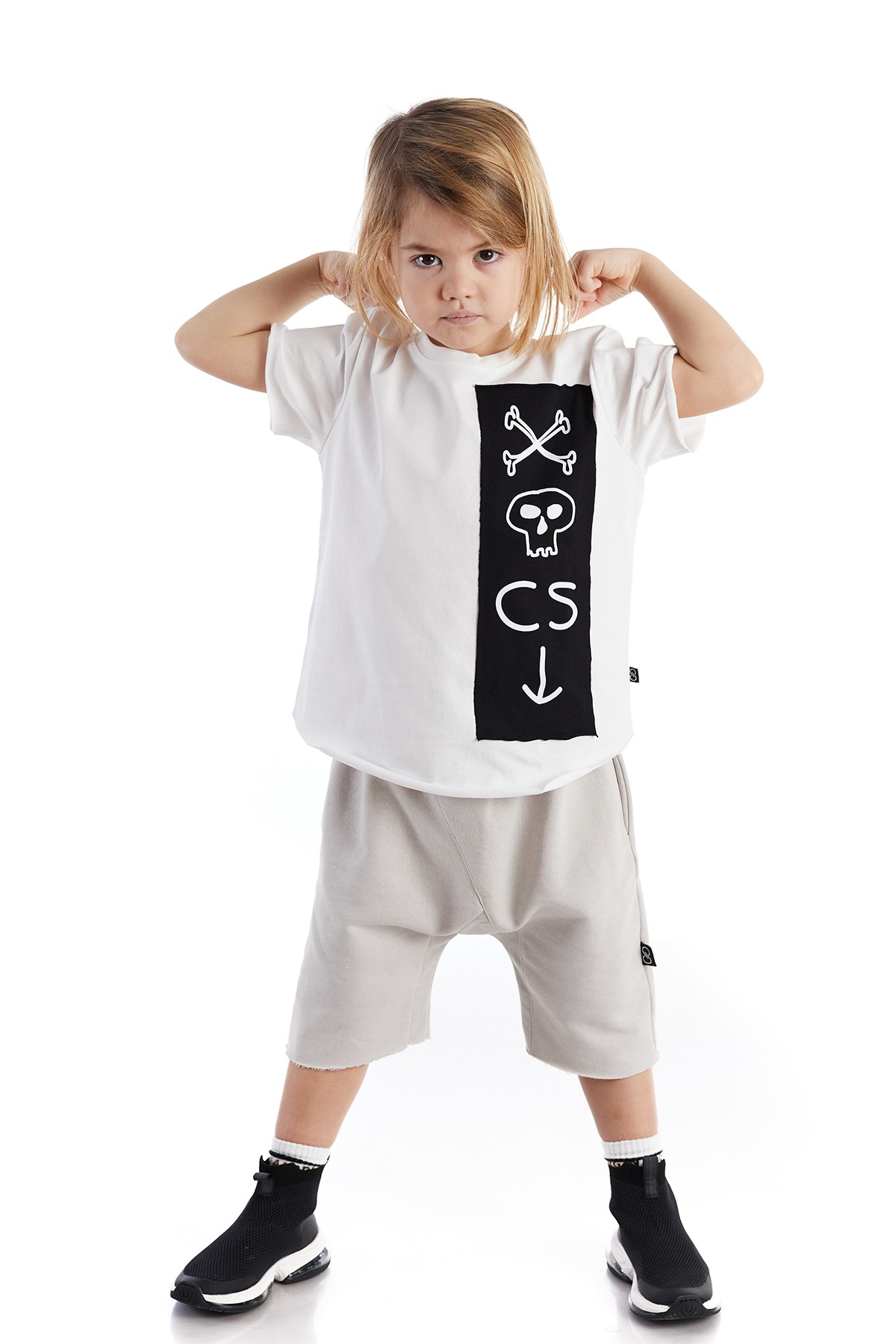 Baggy Unisex Uzun Çocuk Şort
