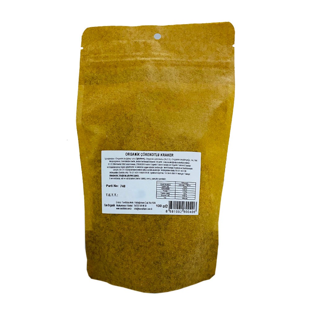 Secret Farm Organik Çörek Otlu Kraker 100gr