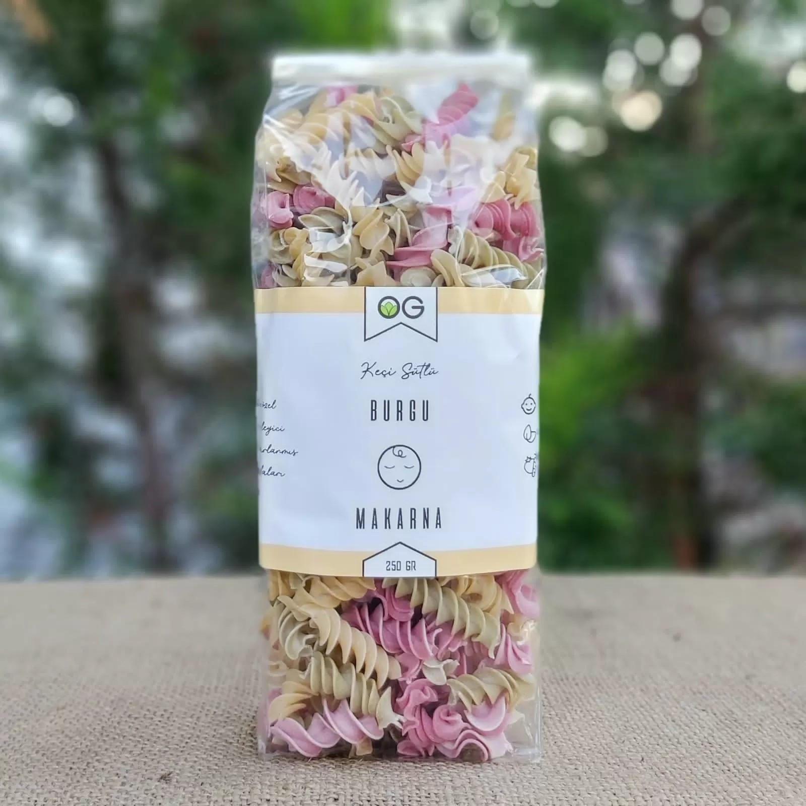 OG KEÇİ SÜTLÜ SEBZELİ BURGU MAKARNA 250 GR