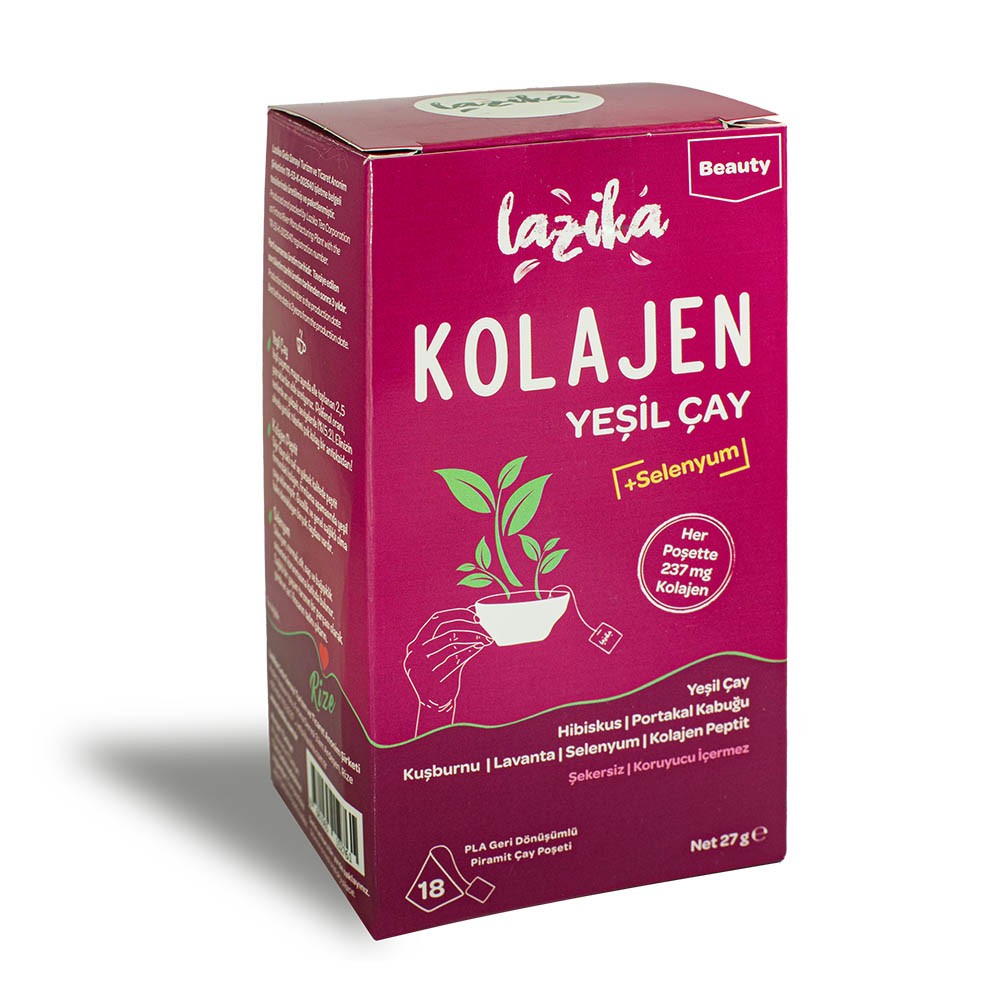 Lazika Kolajenli Yeşil Çay 18`li Piramit Poşet 27 gr