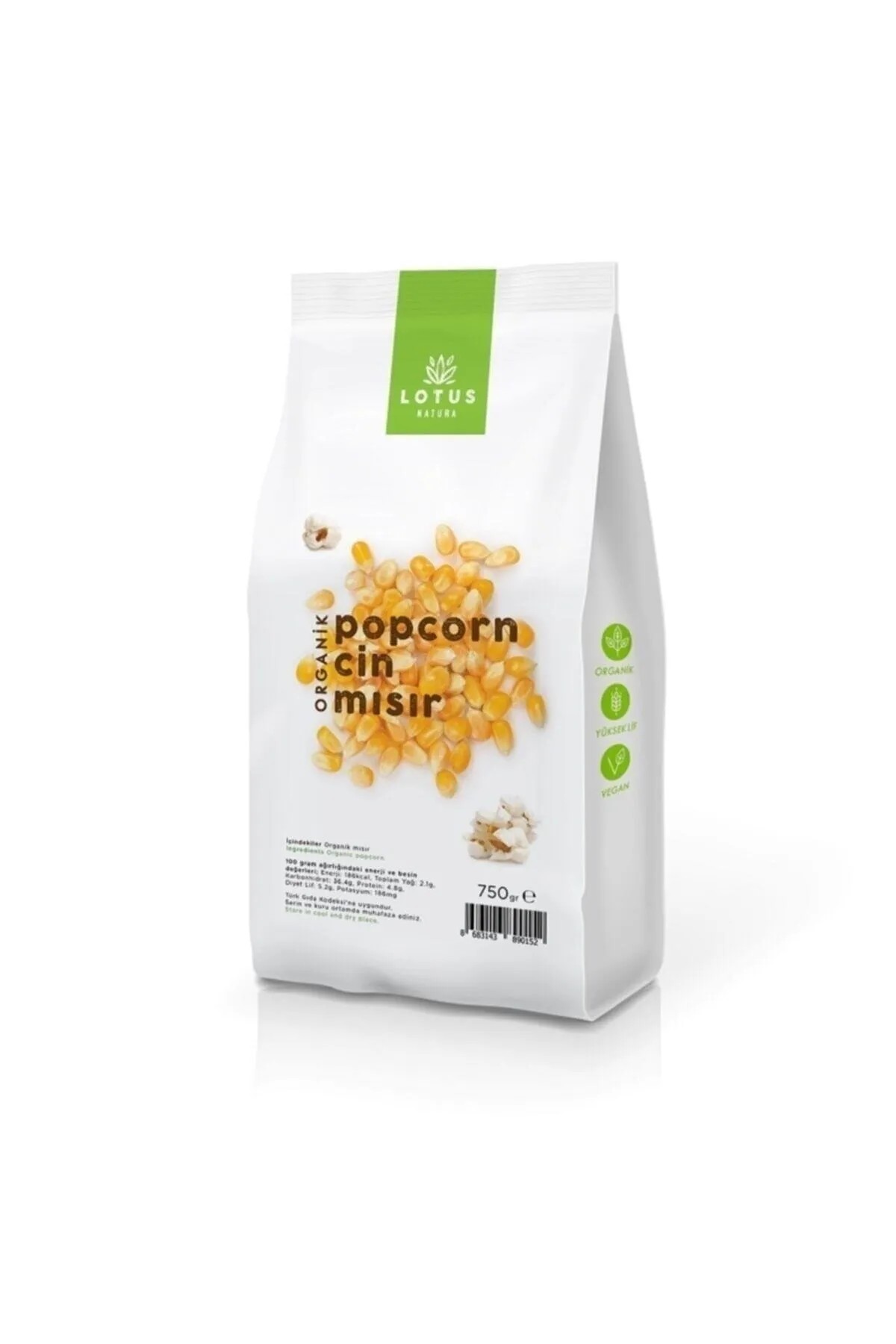 Lotus Natura Organik Popcorn-Patlayan Cin Mısır 750gr