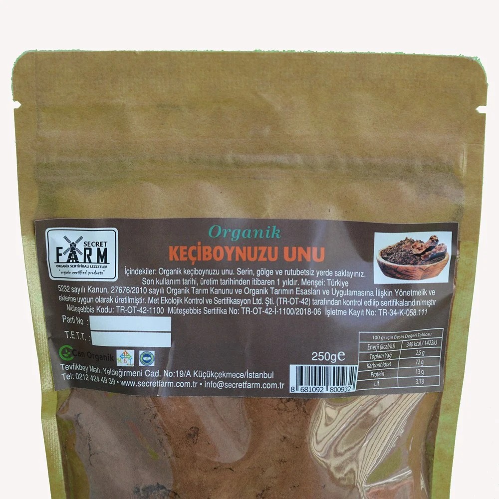 Secret Farm Organik Keçiboynuzu Unu 250gr