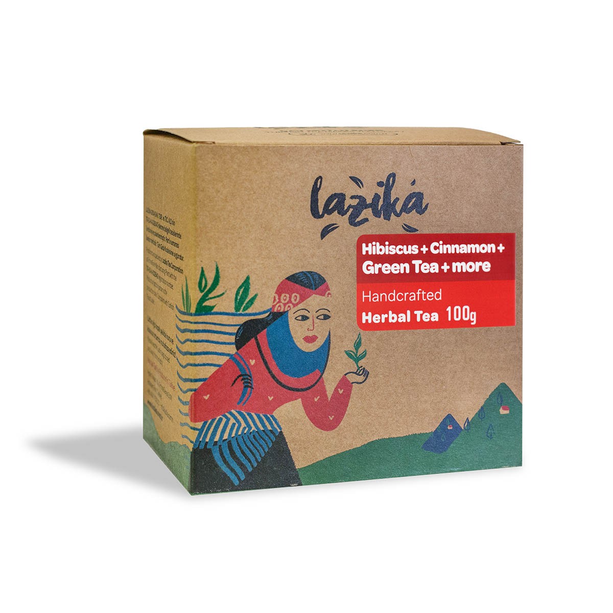 Lazika 4 Mevsim Çayı (Hibiskus,Yeşil Çay,Çayla Çiçeği,Melissa,Tarçın,Kakule) 100gr