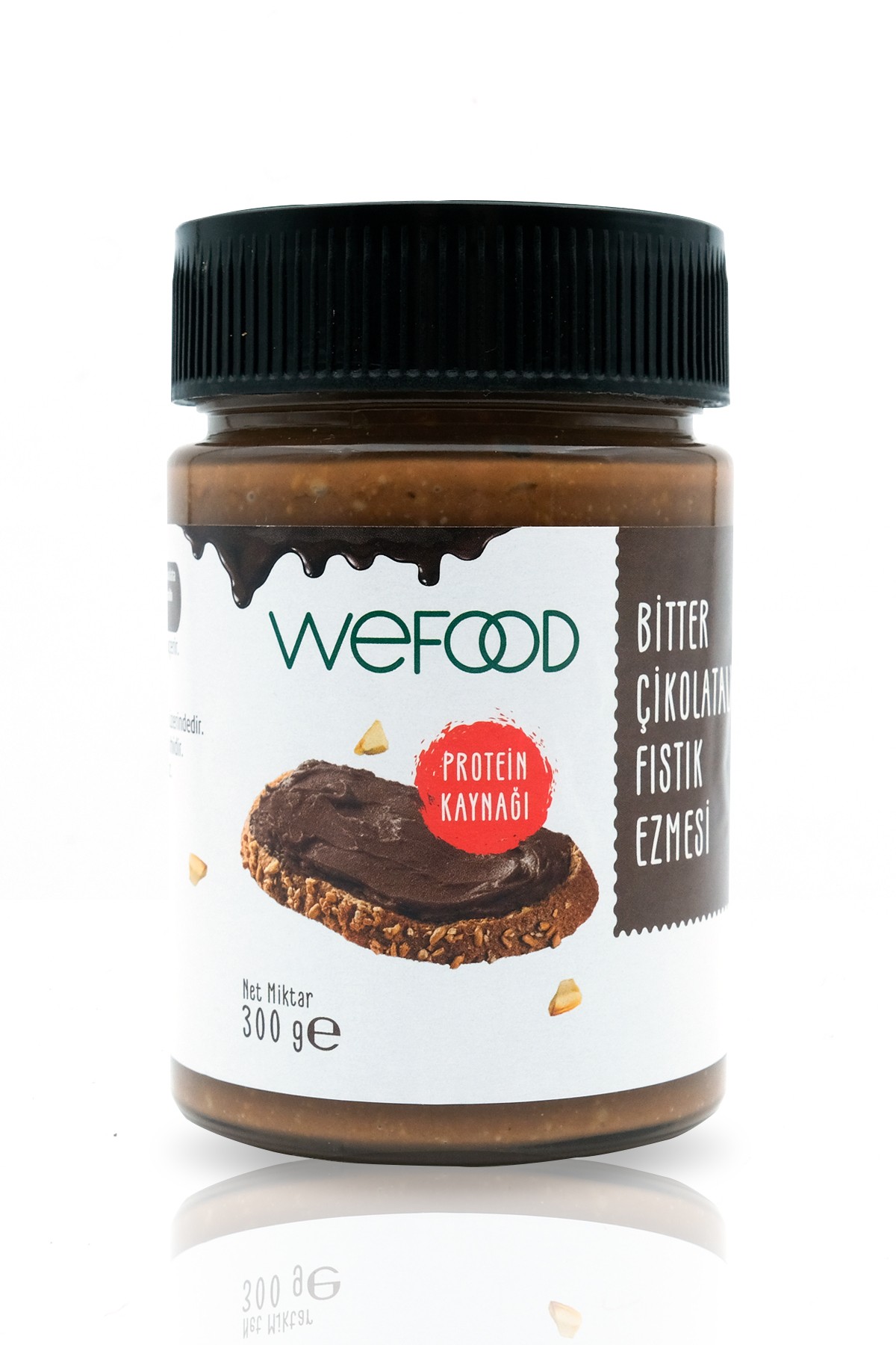 Wefood Bitter Çikolatalı Fıstık Ezmesi 300gr