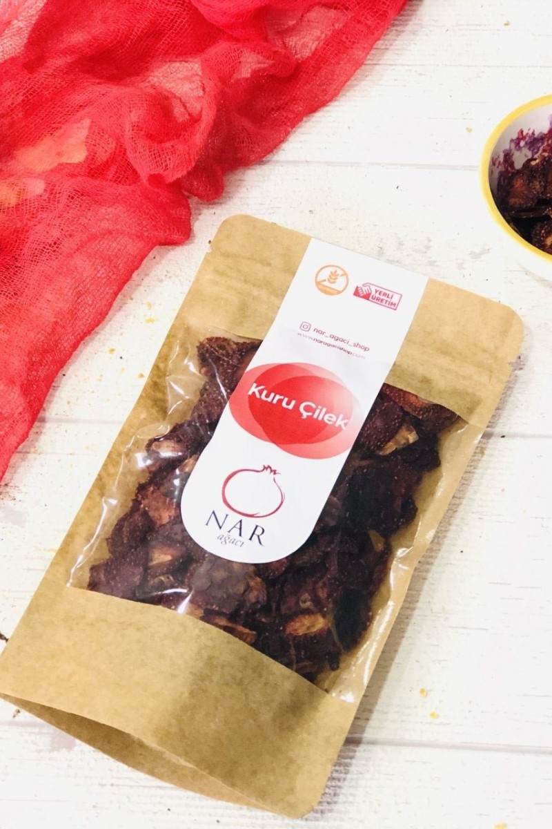 Nar Ağacı Kuru Çilek 80gr