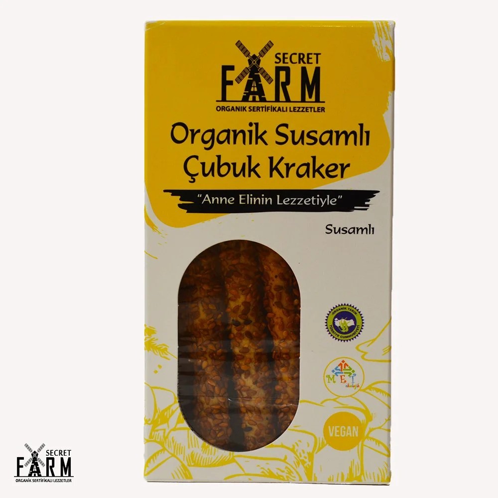 Secret Organik Susamlı Çubuk Kraker 100gr