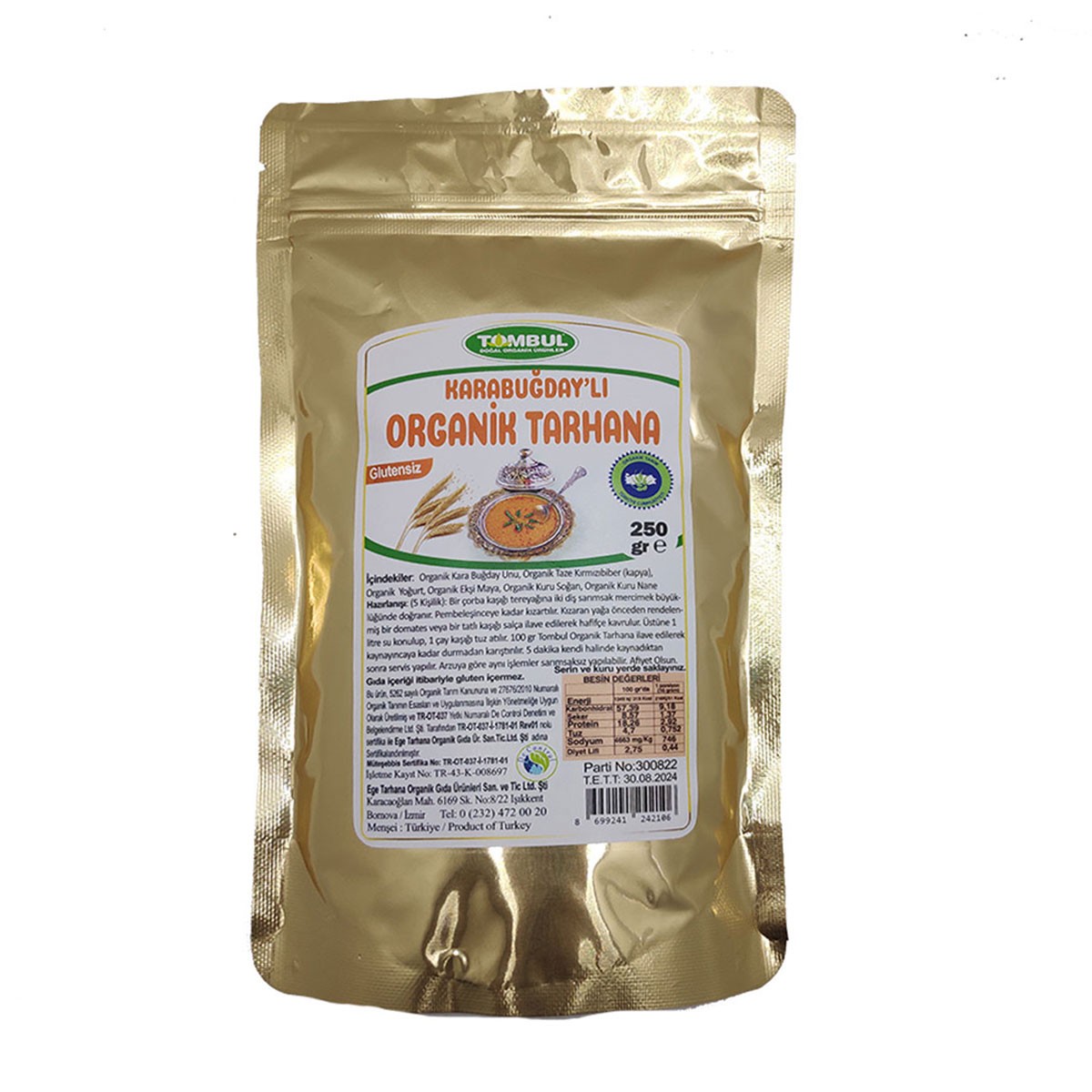 Tombul Organik Karabuğdaylı Tarhana Çorbası 250gr