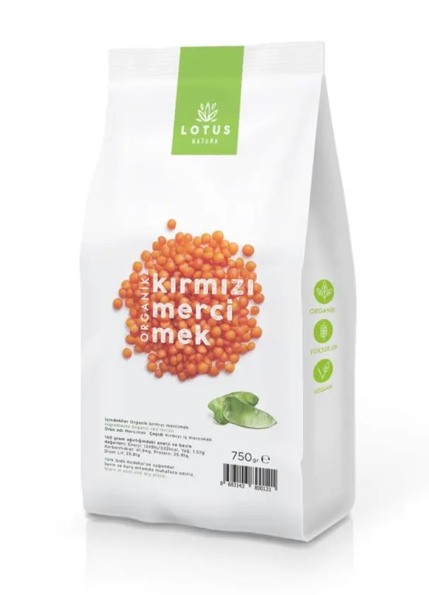 Lotus Natura Organik Kırmızı Mercimek 750gr