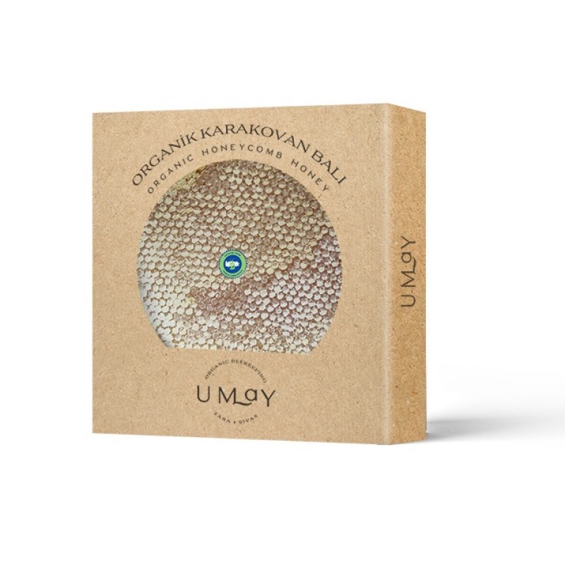 Umay Organik Doğal Petekli Karakovan Balı 500gr