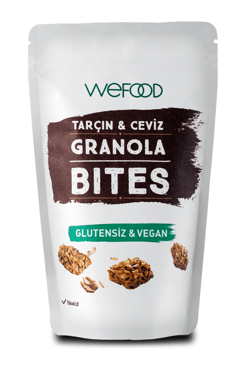 Wefood Tarçın & Ceviz Glutensiz Vegan Granola Bites 40gr