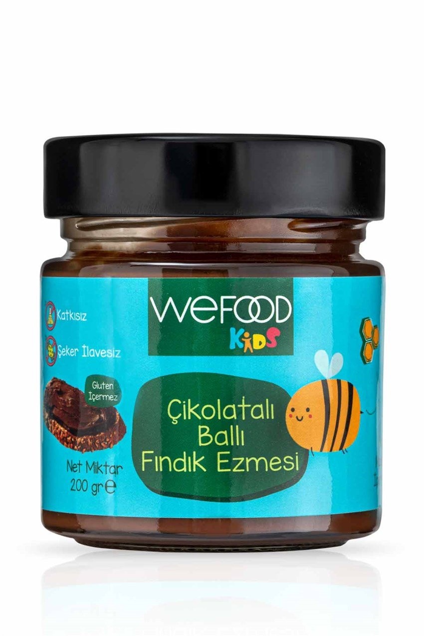 Wefood Organik Kids Çikolatalı Ballı Fındık Ezmesi 200gr