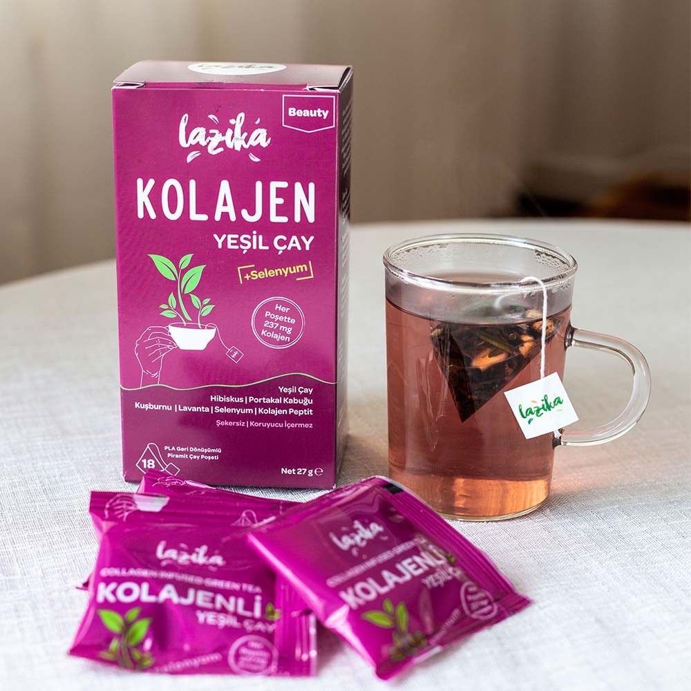 Lazika Kolajenli Yeşil Çay 18`li Piramit Poşet 27 gr