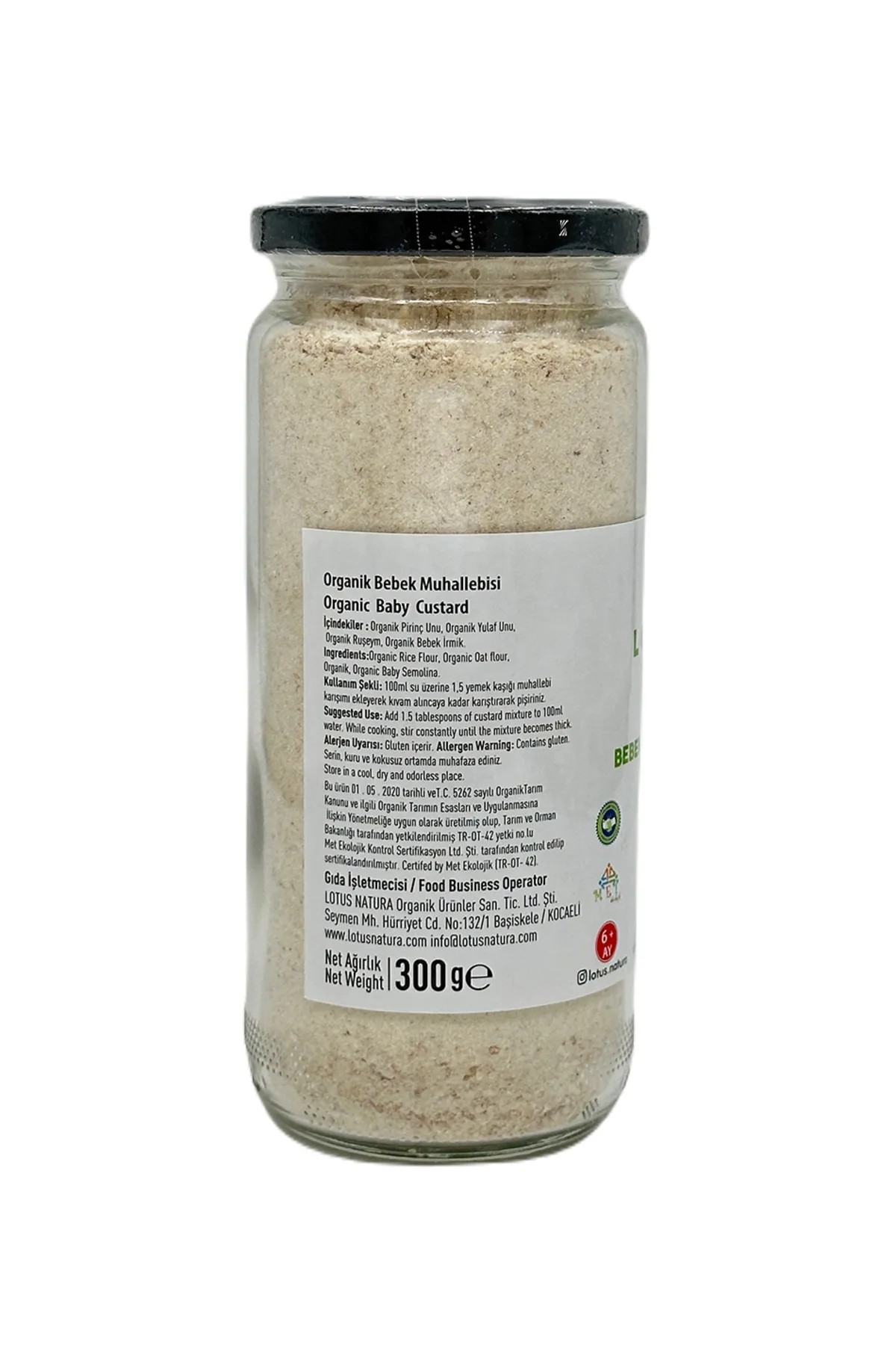 Organik Bebek Muhallebi Karışımı 300gr