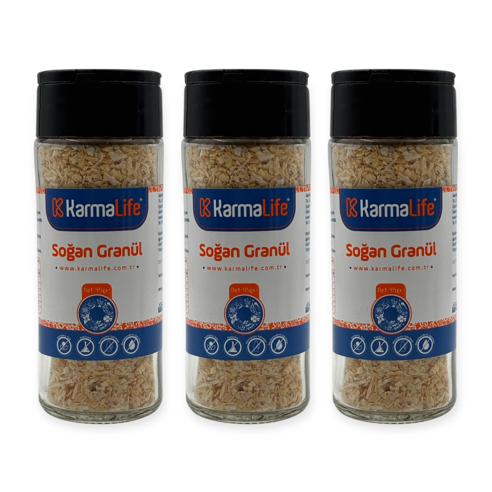 Doğal Soğan Granül 45gr 3'lü Set 