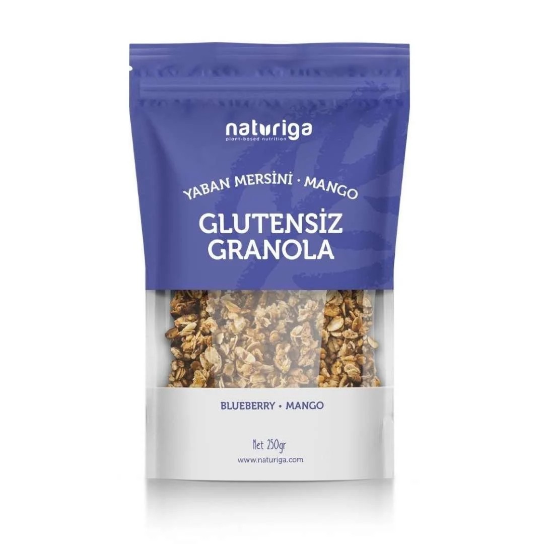 Naturiga Glutensiz Granola Yaban Mersinli 250gr
