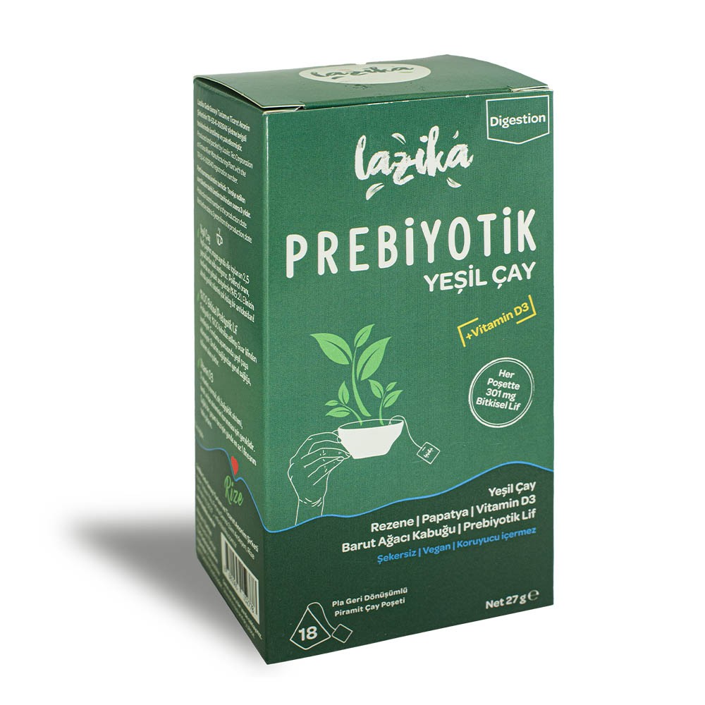 Lazika Prebiyotik Yeşil Çay 18`li Piramit Poşet 27 gr