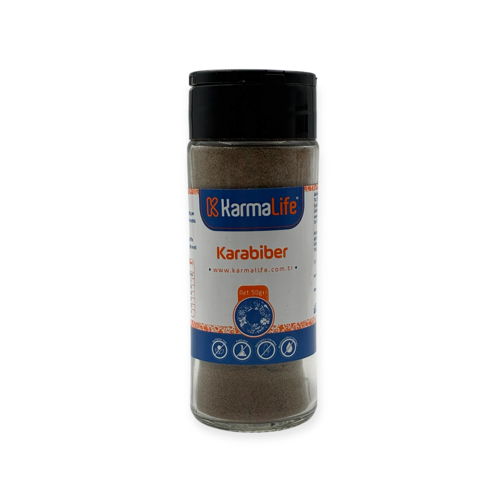 Karmalife Karabiber Toz 50Gr (Işınlamasız, Katkısız)