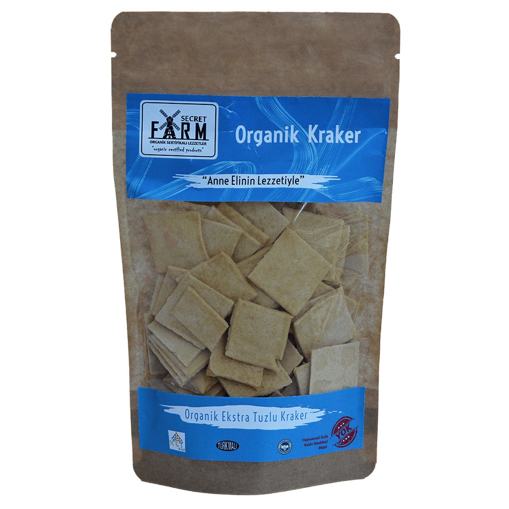 Secret Farm Organik Tuzlu Kraker 100gr