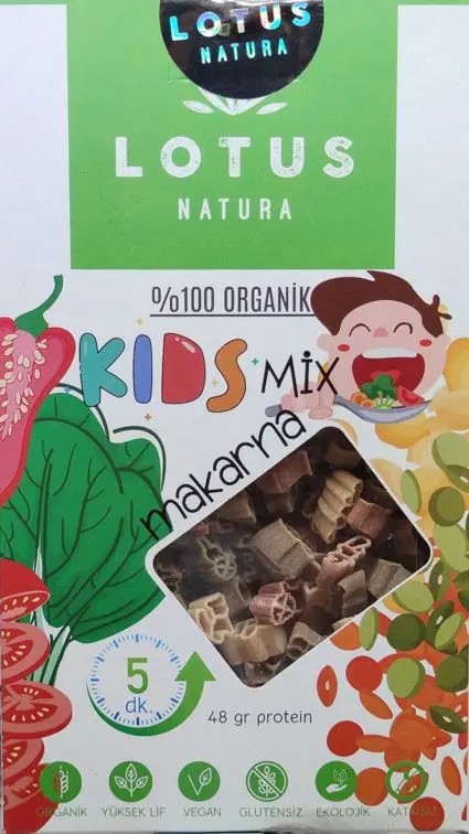 Lotus Natura Organik Kids Mix Makarna 200gr