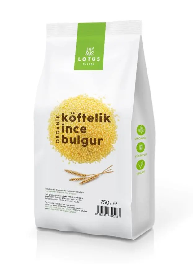 Lotus Natura Organik Köftelik İnce Bulgur 750gr