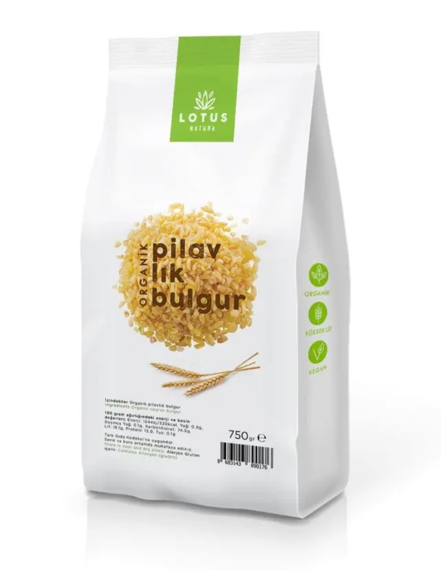 Lotus Natura Organik Pilavlık Bulgur 750gr