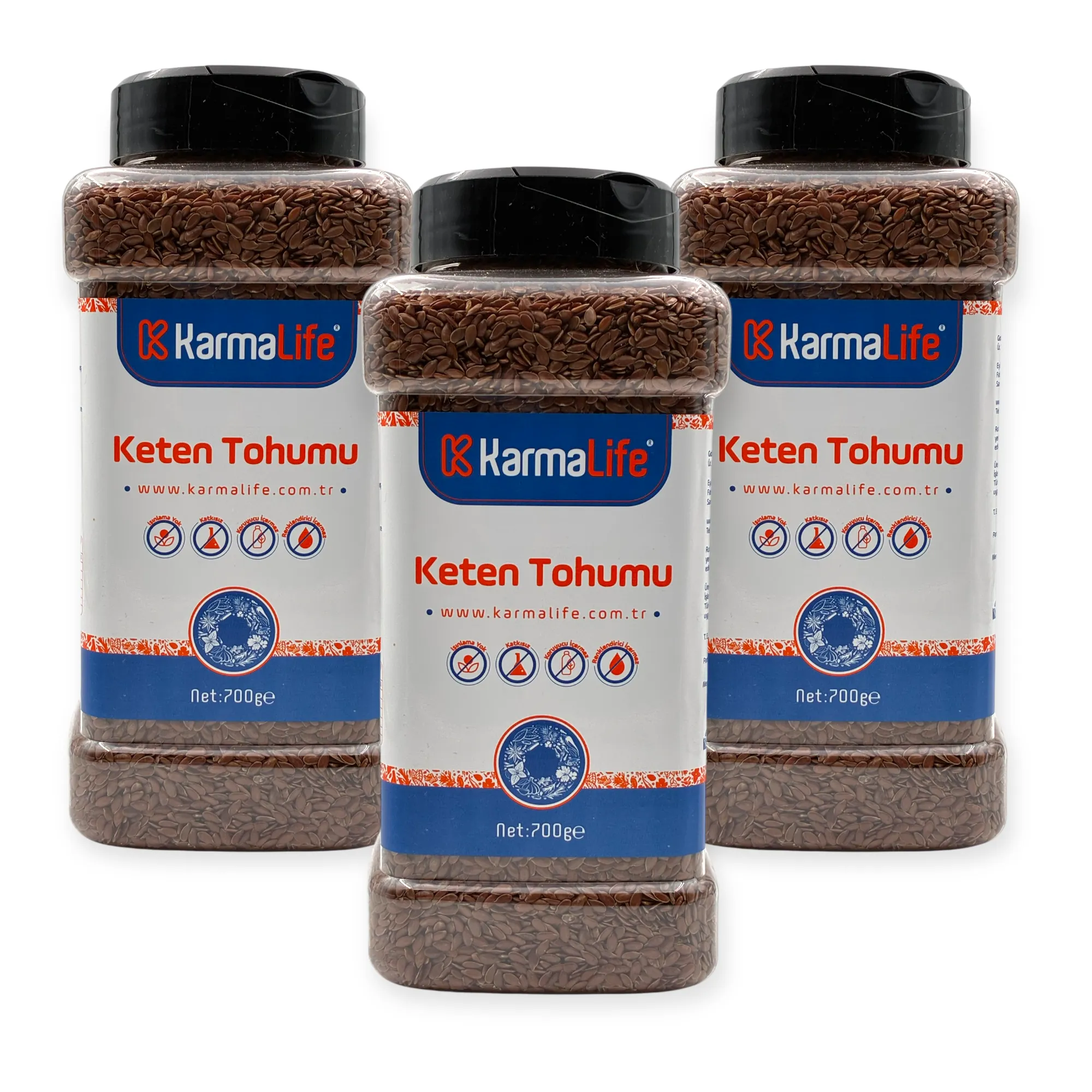 Keten Tohumu 700gr 3'lü Set (Işınlamasız, Katkısız)