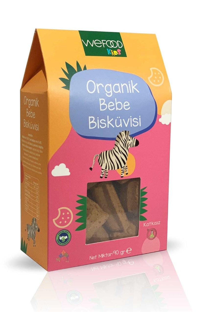 Wefood Organik Kids Bebe Bisküvisi 90gr