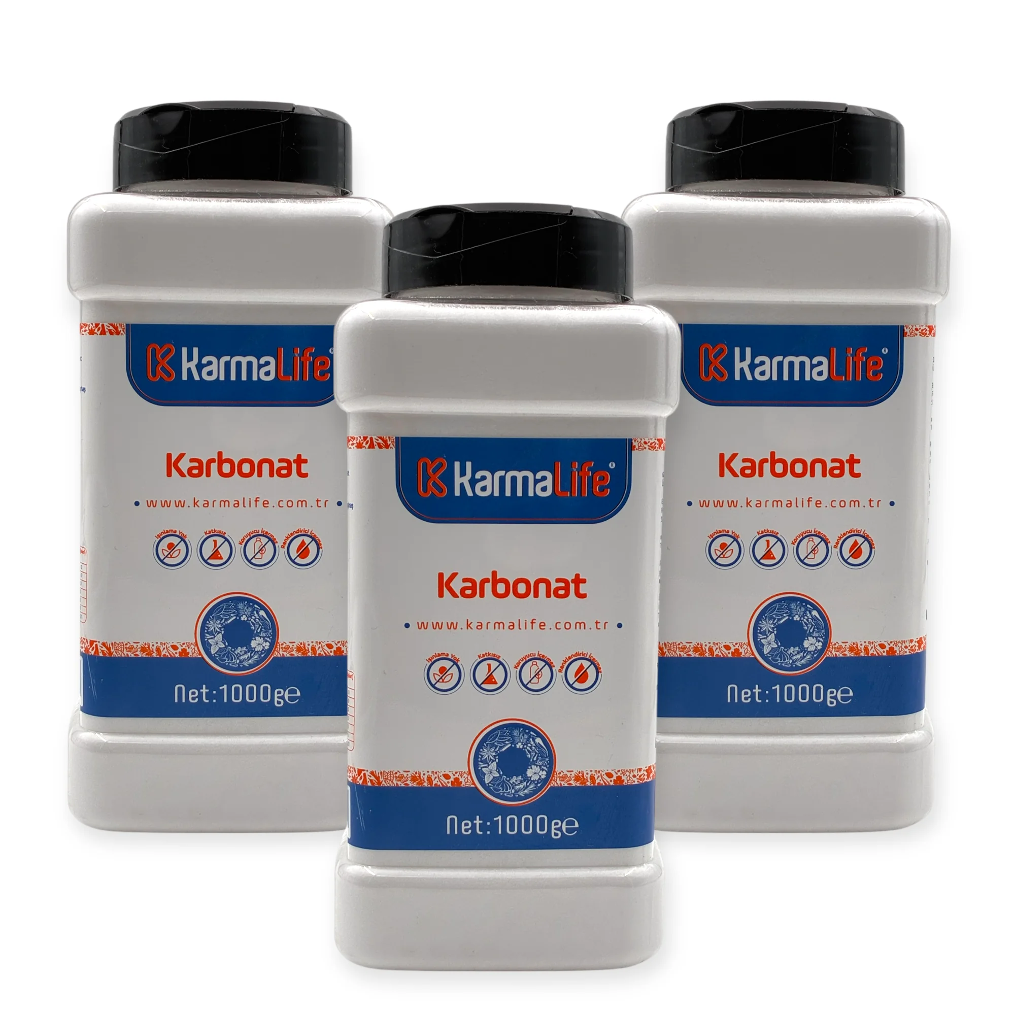 Karbonat 1000gr 3'lü Set (Işınlamasız, Katkısız)