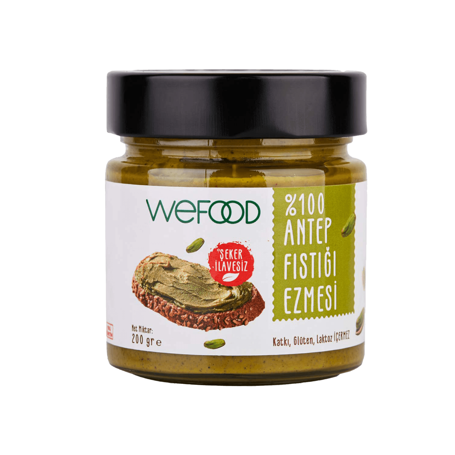 Wefood Antep Fıstığı Ezmesi Sade 200gr