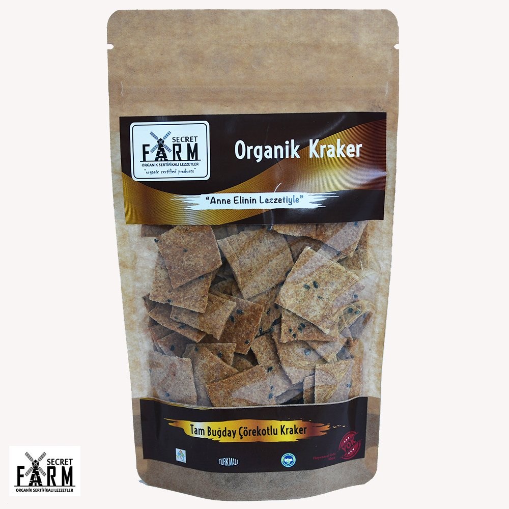 Secret Farm Organik Çörekotlu Tam Buğday Kraker 100gr