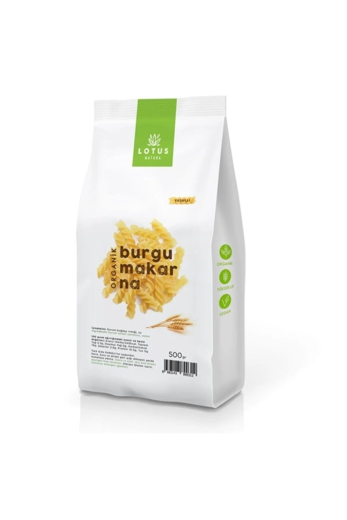Lotus Natura Organik Burgu Makarna 500gr