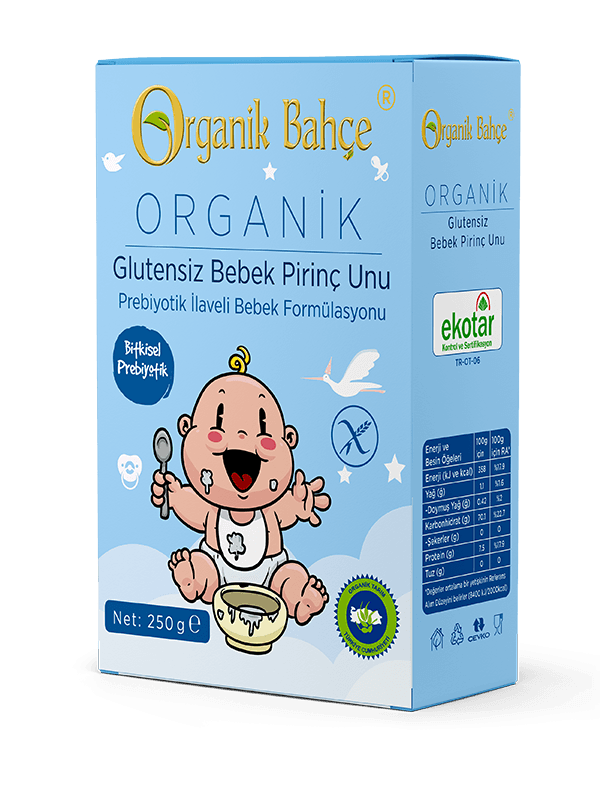 Organik Bahçe Organik Glutensiz Bebek Pirinç Unu 250gr